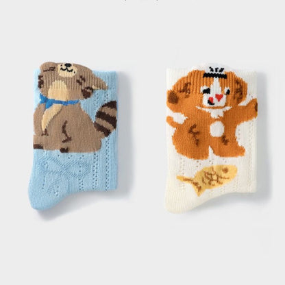 Sensori™ CozyCast Kids' Openwork Animal Crew Socks