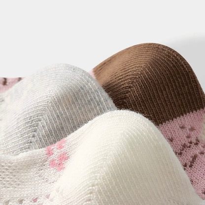 Sensori™ KnitPals Girls' Textured Animal Crew Sock Sets