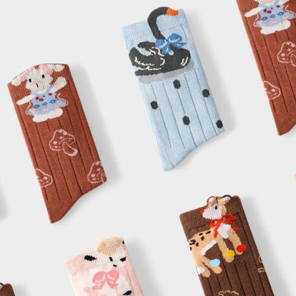 Sensori™ StorySprout Girls' 3D Animal Crew Sock