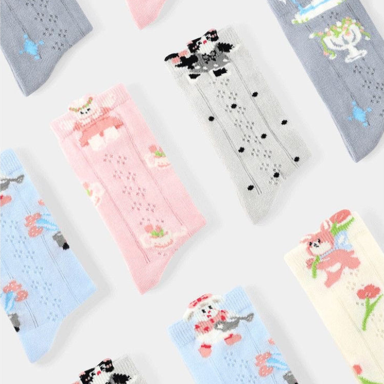 Sensori™ StorySprout Girls' 3D Animal Crew Sock