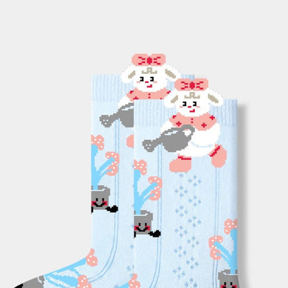 Sensori™ StorySprout Girls' 3D Animal Crew Sock