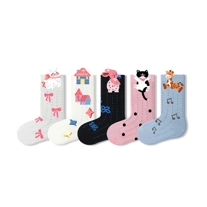 Sensori™ StorySprout Girls' 3D Animal Crew Sock