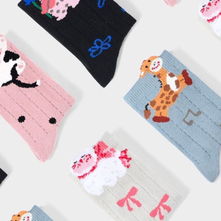 Sensori™ StorySprout Girls' 3D Animal Crew Sock