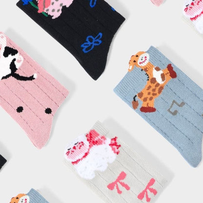 Sensori™ StorySprout Girls' 3D Animal Crew Sock