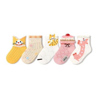Sensori™ Petite Pals Openwork Ankle Socks
