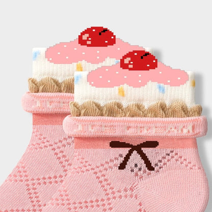Sensori™ Petite Pals Openwork Ankle Socks