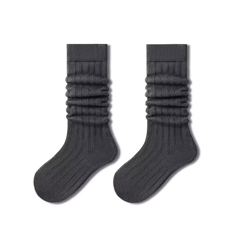 Sensori™ CloudRib Girls' Openwork Slouch Crew Socks