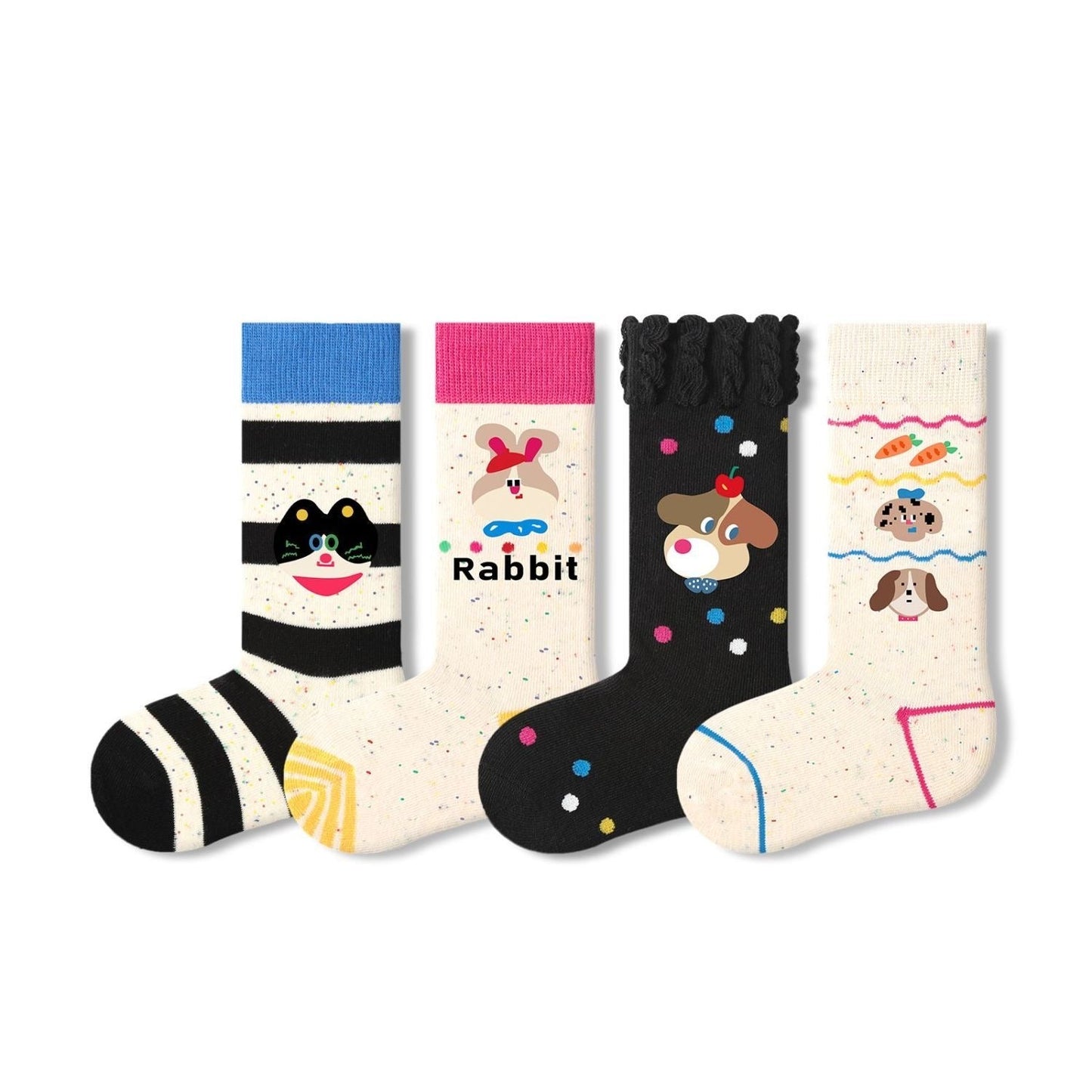 Sensori™ KnitPals Girls' Textured Animal Crew Sock Sets