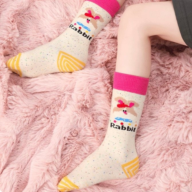Sensori™ KnitPals Girls' Textured Animal Crew Sock Sets