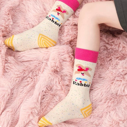 Sensori™ KnitPals Girls' Textured Animal Crew Sock Sets