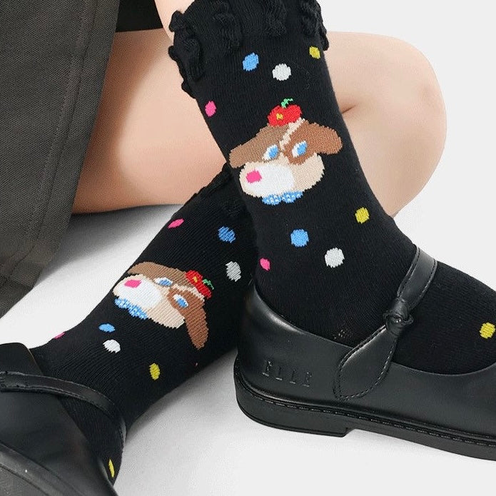 Sensori™ KnitPals Girls' Textured Animal Crew Sock Sets