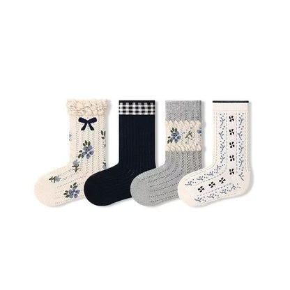 Sensori™ Vintage Florals & Bows Socks
