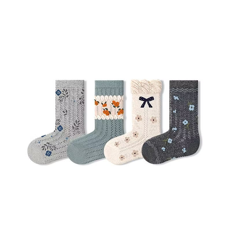 Sensori™ Vintage Florals & Bows Socks