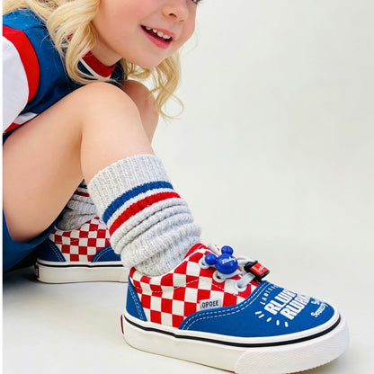 Sensori™ Retro Doodle Checkerboard Sneakers