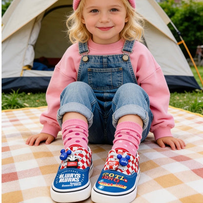 Sensori™ Retro Doodle Checkerboard Sneakers