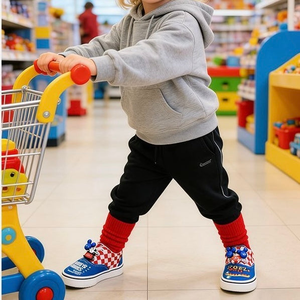 Sensori™ Retro Doodle Checkerboard Sneakers
