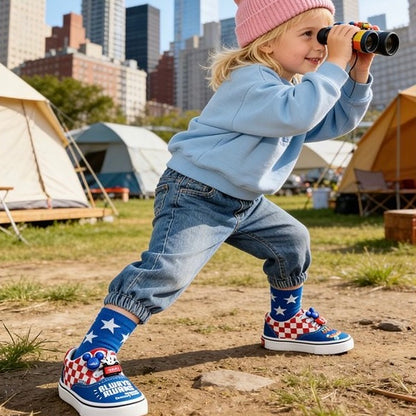 Sensori™ Retro Doodle Checkerboard Sneakers