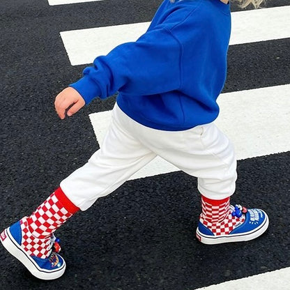 Sensori™ Retro Doodle Checkerboard Sneakers