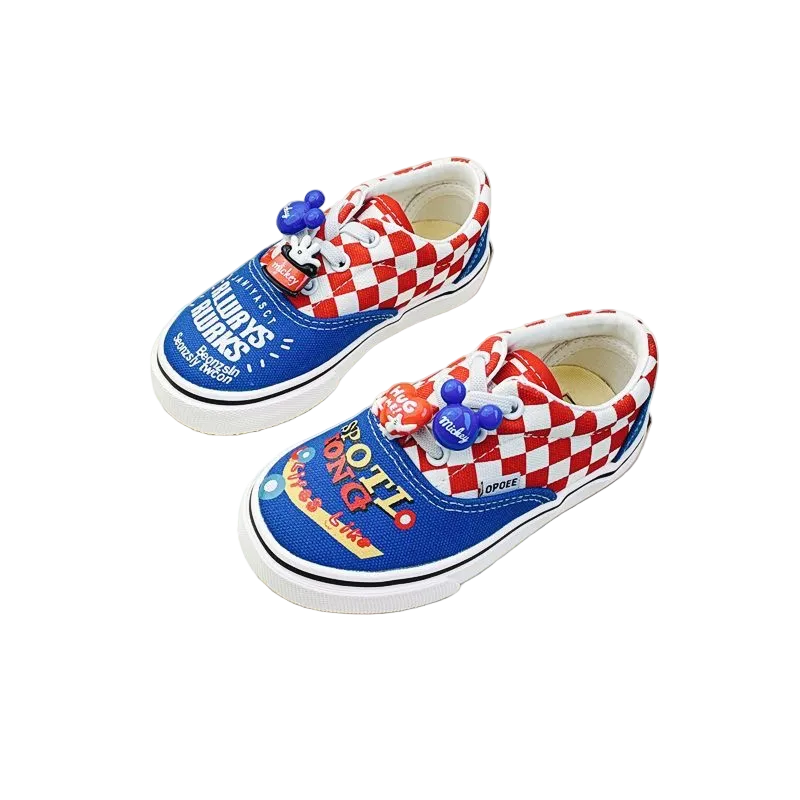Sensori™ Retro Doodle Checkerboard Sneakers
